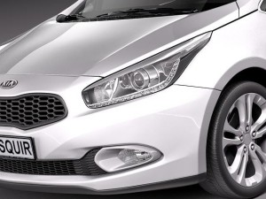 Kia Ceed 5-door 2012 Model 3D