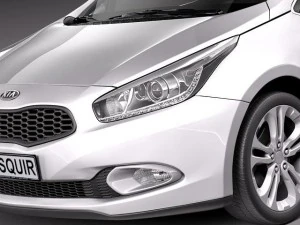 Kia Ceed 5-door 2012 3D Model