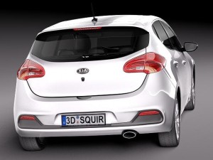 Kia Ceed 5-door 2012 Model 3D