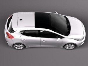 Kia Ceed 5-door 2012 Model 3D