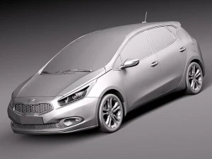 Kia Ceed 5-door 2012 3D Model