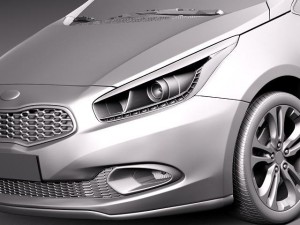 Kia Ceed 5-door 2012 Model 3D
