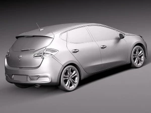 Kia Ceed 5-door 2012 3D Model