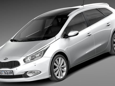 Kia Ceed SW 2013 Modelo 3D