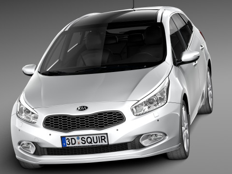Kia Ceed SW 2013 3D Model