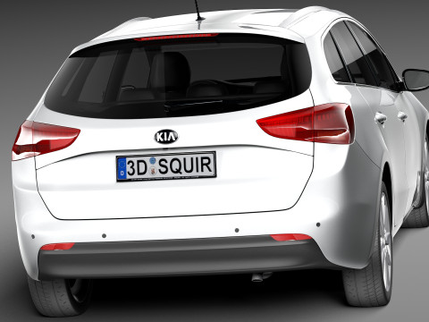 Kia Ceed SW 2013 3D Model
