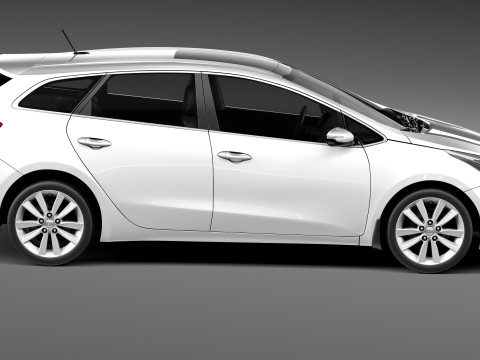 Kia Ceed SW 2013 3D Model