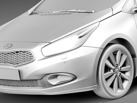 Kia Ceed SW 2013 3D Model