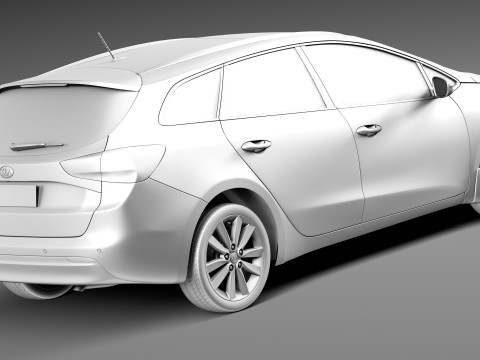 Kia Ceed SW 2013 3D Model