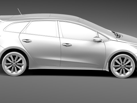 Kia Ceed SW 2013 3D Model