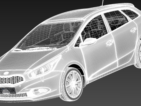 Kia Ceed SW 2013 3D Model