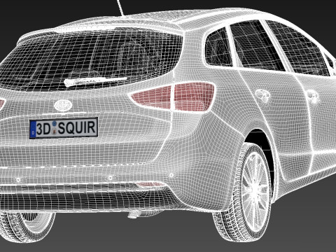 Kia Ceed SW 2013 3D Model