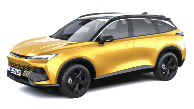 BAIC Pekin 5 2025 Model 3D .c4d .max .obj .3ds .fbx .stl .blend 