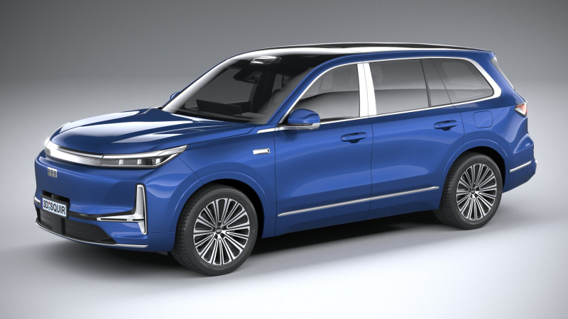 Geely Galaxy M9 2026 Modello 3D .c4d .max .obj .3ds .fbx .stl .blend 