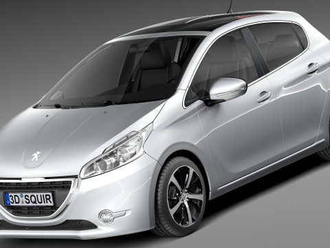 Peugeot 208 5-door 2013 3D Model