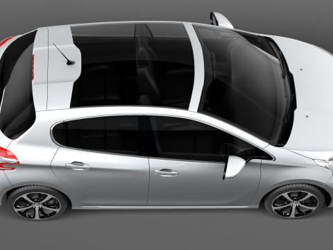 Peugeot 208 5-door 2013 3D Model