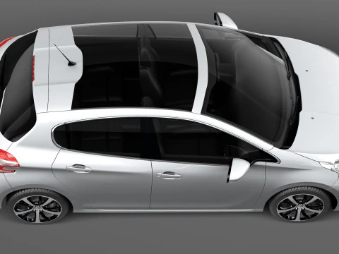 Peugeot 208 5-door 2013 3D Model