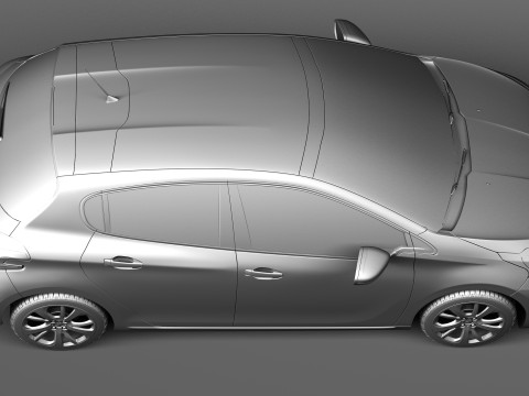 Peugeot 208 5-door 2013 3D Model