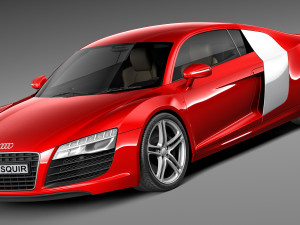 Audi R8 2013 3D Model