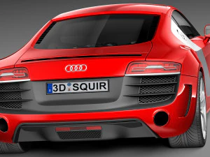 Audi R8 2013 3D Model