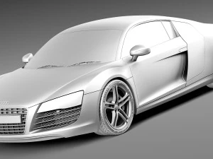 Audi R8 2013 3D Model