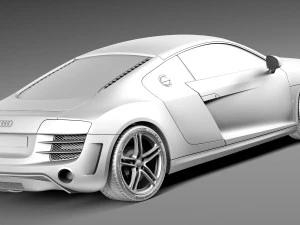 Audi R8 2013 3D Model