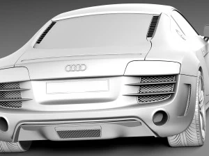 Audi R8 2013 3D Model
