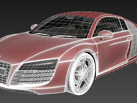 Audi R8 2013 3D Model