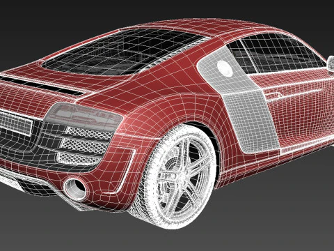 Audi R8 2013 3D Model