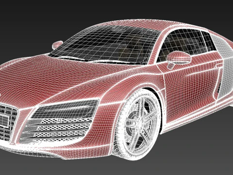 Audi R8 2013 3D Model