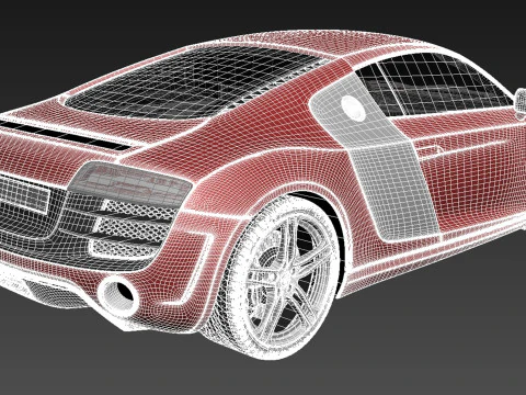 Audi R8 2013 3D Model