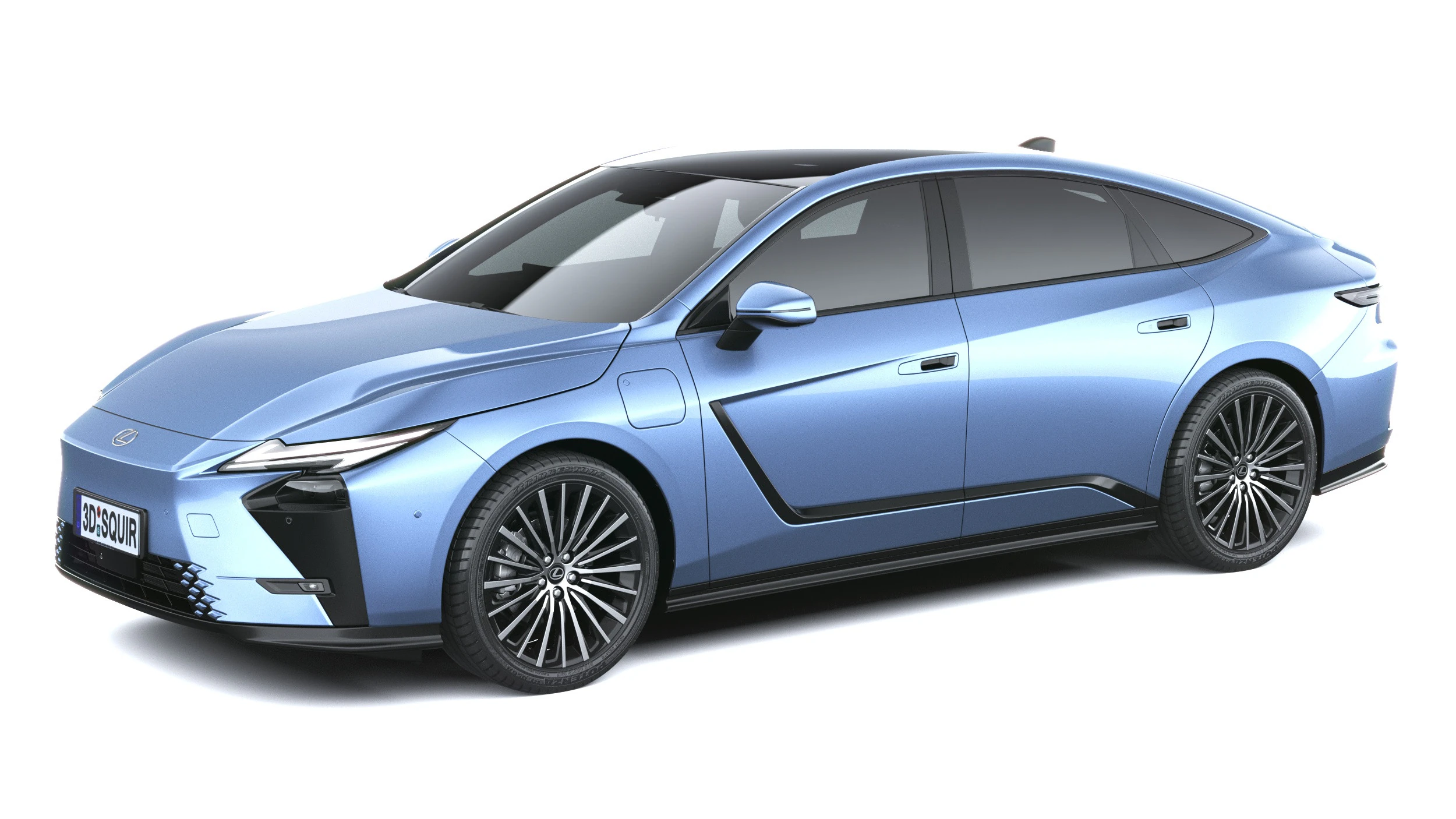 Lexus ES 2026 3D Model .c4d .max .obj .3ds .fbx .stl .blend