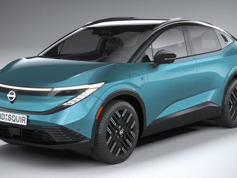 Nissan Leaf 2026 3D मॉडल