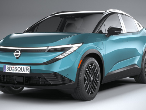 Nissan Leaf 2026 3D मॉडल