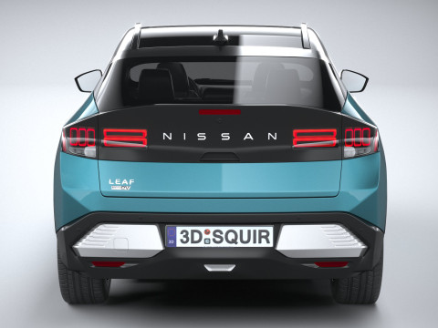 Nissan Leaf 2026 3D मॉडल