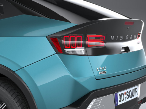 Nissan Leaf 2026 3D मॉडल