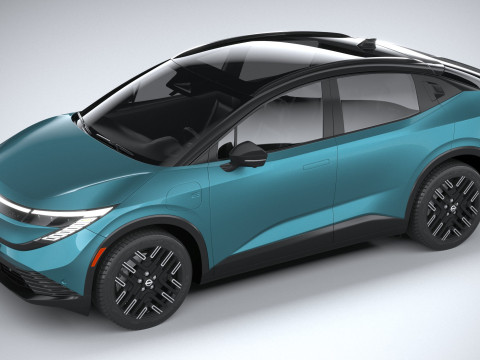 Nissan Leaf 2026 3D मॉडल
