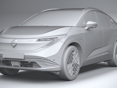 Nissan Leaf 2026 3D मॉडल