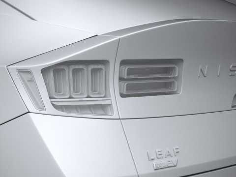 Nissan Leaf 2026 3D मॉडल