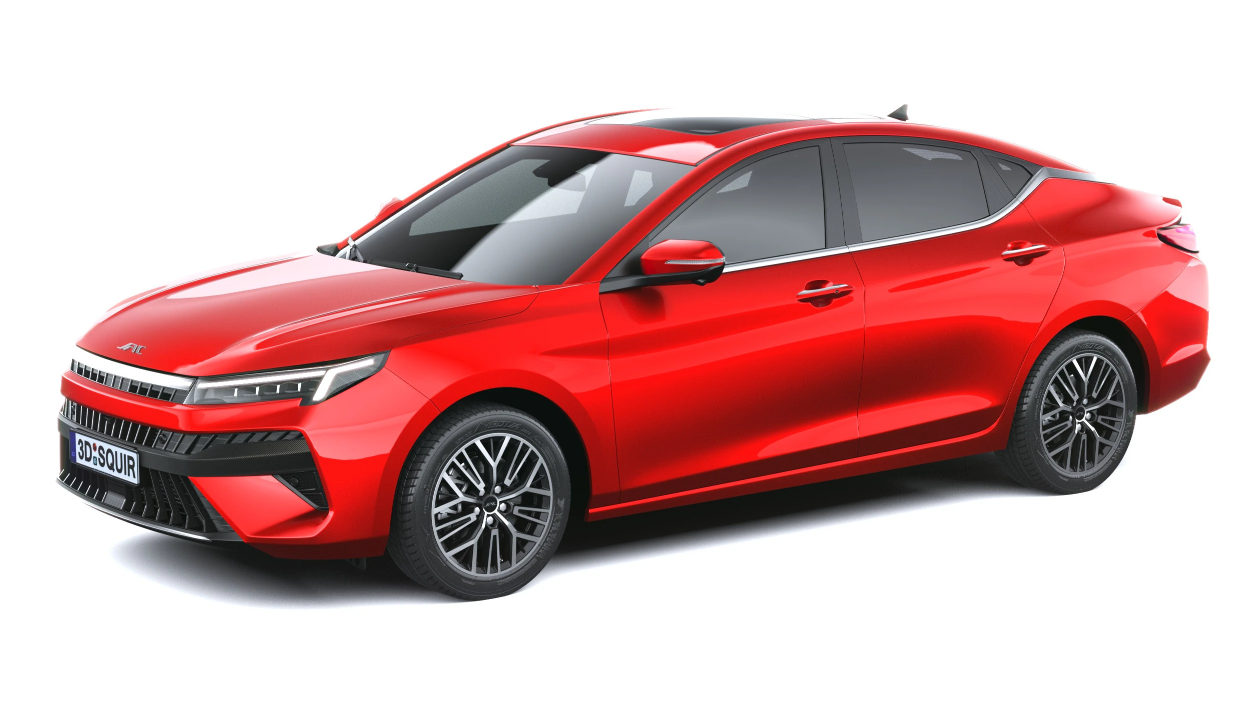 JAC J7 PLUS 2025 3D Model .c4d .max .obj .3ds .fbx .stl .blend 