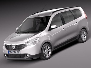 Dacia Lodgy 2012 3D Model