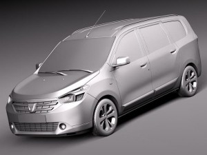 Dacia Lodgy 2012 3D Model