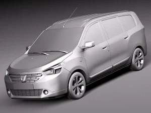 Dacia Lodgy 2012 3D Model
