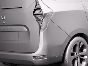 Dacia Lodgy 2012 3D Model