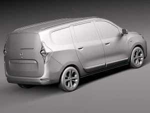 Dacia Lodgy 2012 3D Model