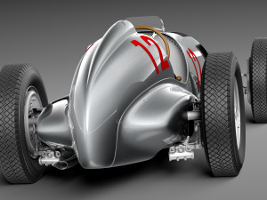 Mercedes-Benz W125 Grand Prix Race Car 3D Model