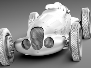 Mercedes-Benz W125 Grand Prix Race Car 3D Model