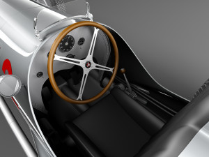 Mercedes-Benz W125 Grand Prix Race Car 3D Model