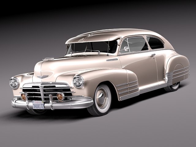 Chevrolet Fleetline Aerosedan 1948 Modèle 3D .c4d .max .obj .3ds .fbx .stl .blend 