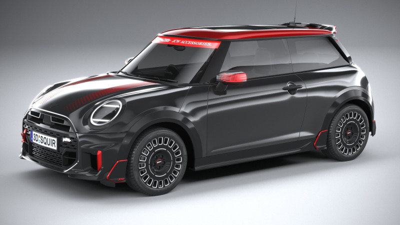 Mini John Cooper Works Accessories 2025 3D मॉडल .c4d .max .obj .3ds .fbx .stl .blend